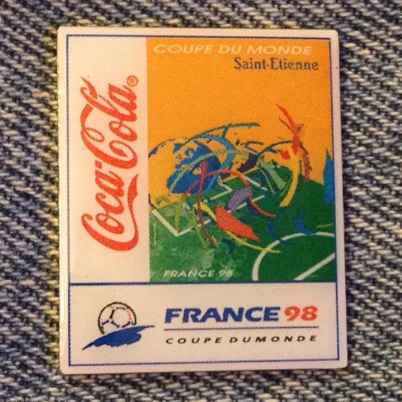 Lot of 7 World Cup Soccer ~ Football Pins ~ 1998 ~ Stadium Cities ~ Coca Cola - Picture 5 of 8